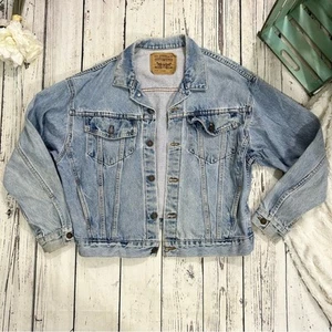Levi’s 90’s vintage light wash boyfriend denim jacket women size XL  - Picture 1 of 4