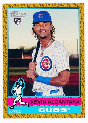 2025 Topps Heritage - Kevin Alcantara #353 Color of the Year /76 (RC) - Image 1 of 2