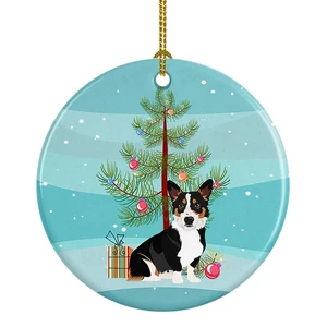 Pembroke Welsh Corgi dreifarbig schwarzköpfiger Christbaumschmuck WDK3094CO1 - Bild 1 von 2