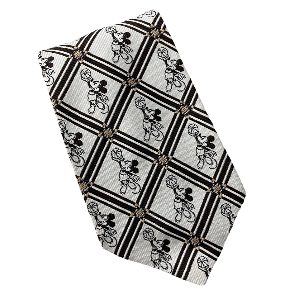 Corbata de baloncesto Cervantes de colección Walt Disney Productions Mickey Mouse hecha en EE. UU.  Foto 1 de 4