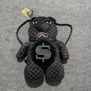 Sprayground 3AM What The Beep Black Camo Money Bear Rucksack Limited Edition - Bild 1 von 8