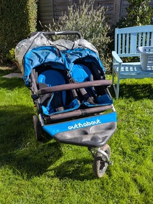Out N About Nipper Double V4 With Two Carrycots And Accessories - Image 1 of 4