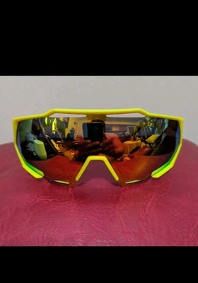 Gafas de sol deportivas unisex amarillas con lentes extraíbles Foto 1 de 4