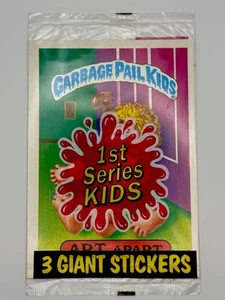 Garbage Pail Kids Giant Series 1 1986 paquete sellado de fábrica arte aparte + cargador superior - Imagen 1 de 3