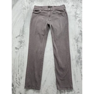 Lucky Brand 121 Slim Straight Leg Jeans Size 33/32 Gray Stretch Denim Casual - Picture 1 of 16
