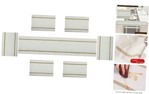 Elegant Placemats and Table Runner 6 Placemats with 1 Table Runner Pz White - Picture 1 of 6