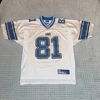 Camiseta de futebol americano Detroit Lions Calvin Johnson Megatron NFL reebook adulto M  - Imagem 1 de 4