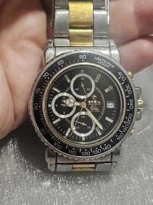 Orologio Breil Manta Cronograph Diver 100 Mt Uomo Vintage Oversize - Immagine 1 di 4