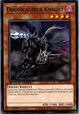 Doomcaliber Knight SBC2-ENE04 Common Speed Duel: Battle City Finals NM - Image 1 of 2