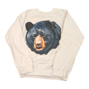 Vintage Y2K Eden Lane Black Bear Sweatshirt D’Aquin Impulsewear Wildlife L/XL - Bild 1 von 6