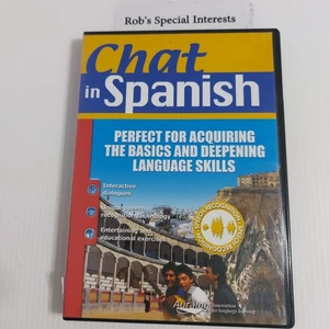 Chat in Spanish PC CD-ROM Language Learning Auralog Talk to Me Series - Picture 1 of 7