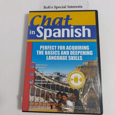 Chat in Spanish PC CD-ROM Language Learning Auralog Talk to Me Series - Image 1 of 4