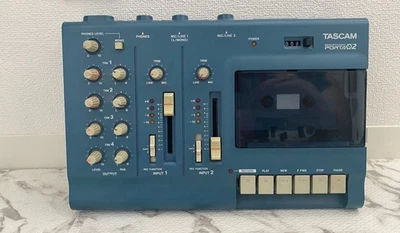 Tascam Porta02 MKII Ministudio Analog Cassette Recorder Blue Green Audio Music - Image 1 of 4
