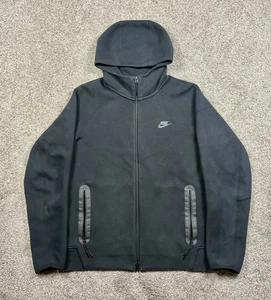 Sudadera con capucha Nike Sportswear Tech polar cremallera completa para hombre talla grande negra FB7921-010 - Imagen 1 de 7