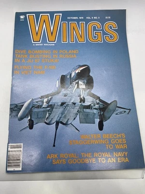 Wings Magazine October 1979 Vol 9 No 5 F-100 Stuka Ark Royal Sentry - Image 1 of 3