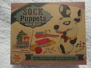 Sock Puppets Book and Kit 8+ Years, Mud Puddle Inc. NEW  Sealed - Picture 1 of 6