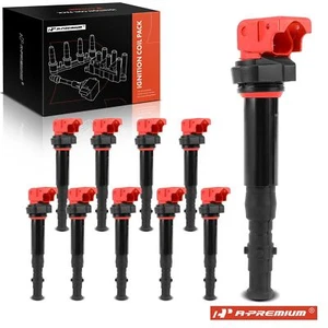 10x Red Ignition Coil for BMW M5 M6 2006 2007-2010 5.0L GAS Naturally Aspirated - Picture 1 of 9