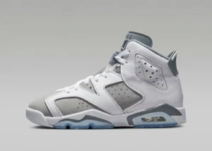 Nike Air Jordan 6 Retro Cool Grey GS 384665-100 Size 7Y - Picture 1 of 7