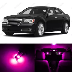Paquete de 19 luces interiores LED rosas para Chrysler 300 300C 2011-2017 + herramienta de palanca - Imagen 1 de 7