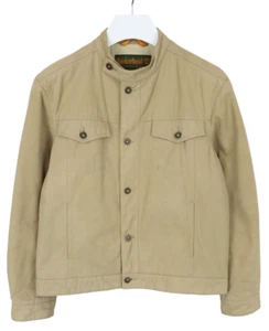 TIMBERLAND Weathergear Jacket Men's MEDIUM Button Up Stand Collar Multi Pocket - Picture 1 of 13