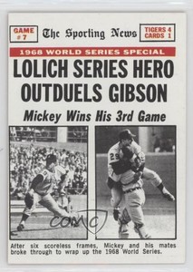 1969 Topps 1968 World Series Mickey Lolich Hero Outduels Gibson #168