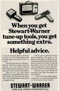 1975 Vintage Print Ad When you get Stewart-Warner tune-up tools Mechanics buy - Picture 1 of 2