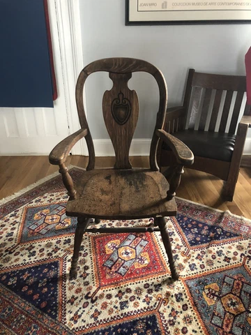american antique solid wood chair Cover