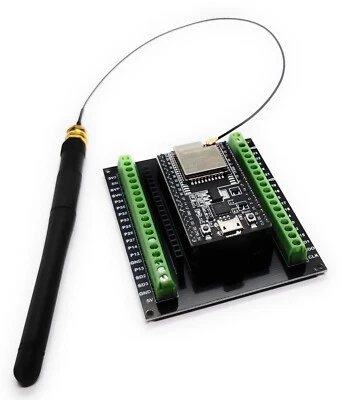 ESP32 DevKit V1 38Pin + Breakout Board GPIO 1→2 WiFi Bluetooth Antenne IoT - Bild 1 von 4