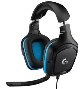 Auriculares con cable para juegos Logitech G432 - Sonido envolvente 7.1 - Auriculares DTS: X 2.0 - Imagen 1 de 6