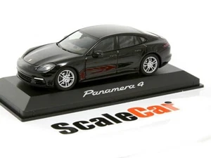 Porsche Panamera 4 G2 Deep Pearl Black Metallic 2016 Herpa WAP0207100G - Picture 1 of 2