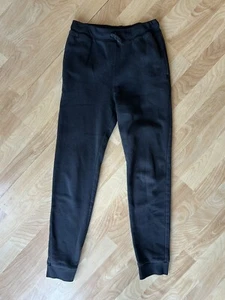 Children's PLACE Boys Joggers Black Fleece Pants Boys Size 16 Drawstring Elastic - Picture 1 of 3