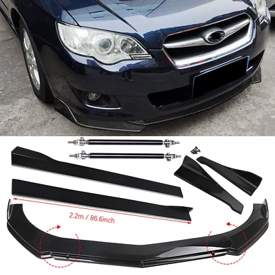 Front Rear Bumper Lip Spoiler Splitter Body Kit Side Skirt For Subaru Legacy GT Foto 1 de 4