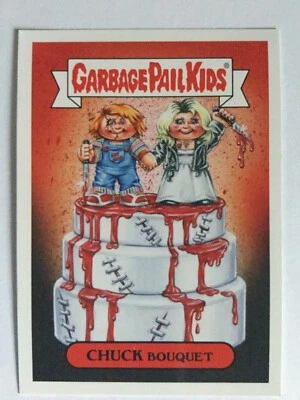 Garbage Pail Kids Sticker Revenge Of Oh The Horror-Ible 2a Chuck Bouquet Chucky - Image 1 of 2