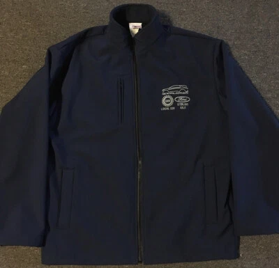 Vtg 90s Ford Explorer United Auto Worker Jacket L USA Car UAW Grunge Biker Truck - Image 1 of 4