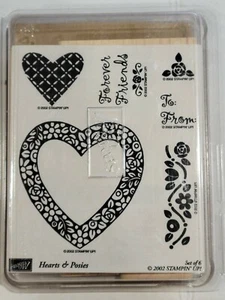 Stampin' Up - Cuori e Posie - Set di francobolli non montati, nuovi - Foto 1 di 2
