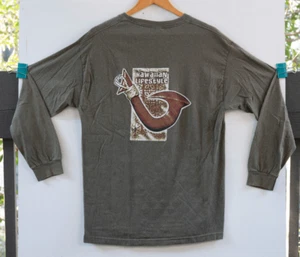 Hawaiian Lifestyle Herren T-Shirt grün Langarm Größe L - Bild 1 von 6
