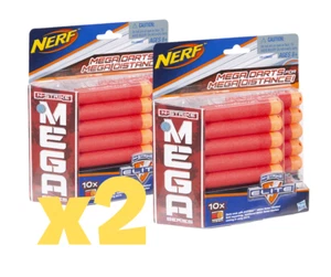 2x Hasbro Nerf A4368E24 N-Strike Elite MEGA 10x accesorios Dardos Nerf - Imagen 1 de 3