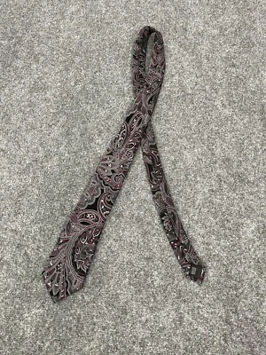 Geoffrey Beene Tie Mens  Floral Paisley Silk Neck Tie Length:58” N46 - Image 1 of 4