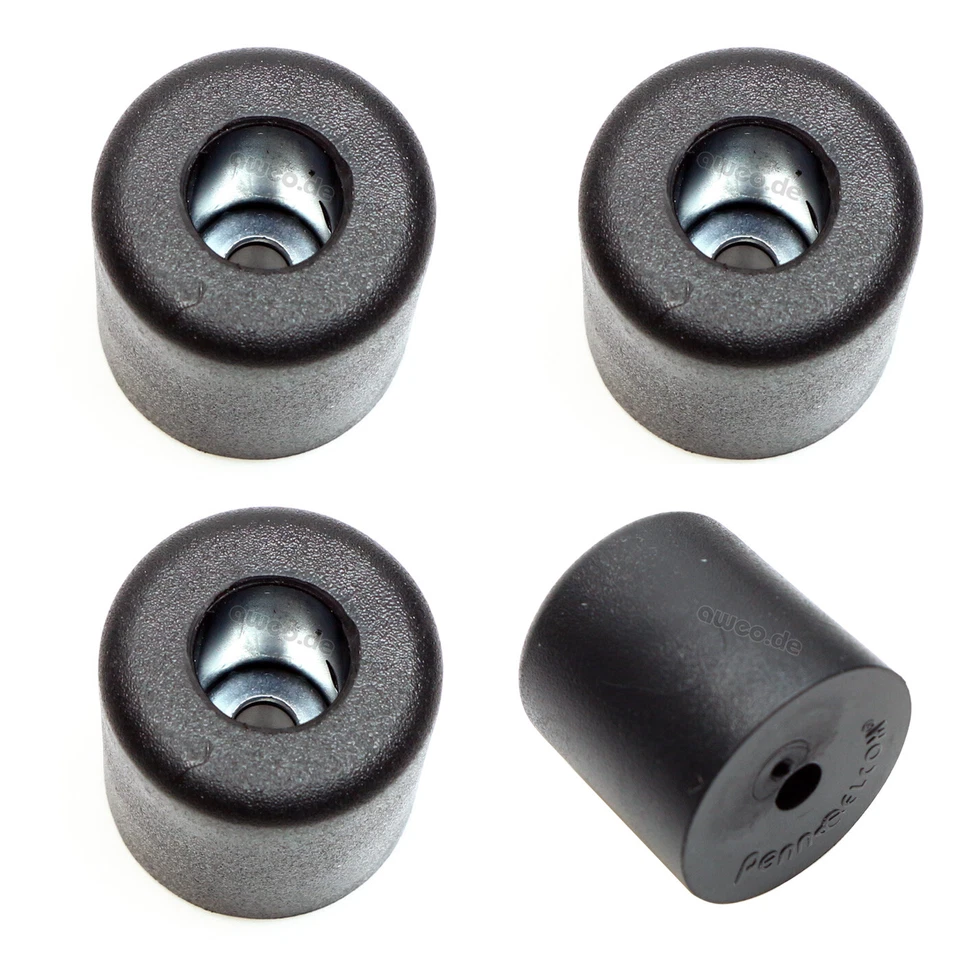 4 Gummifüße 25x25 mm mit Stahleinlage Casefuß Gummi Fuß Boxen Füße Geräte Fuß - Bild 1 von 4