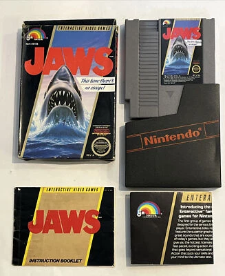 Rare Nintendo Jaws this time there's no escape (1987 NES-JA-USA) - Image 1 of 4