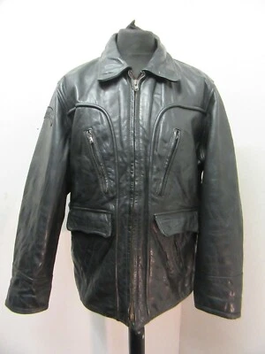 VINTAGE DIESEL STEERHIDE LEATHER MOTORCYCLE AVIATOR JACKET SIZE L - Image 1 of 4