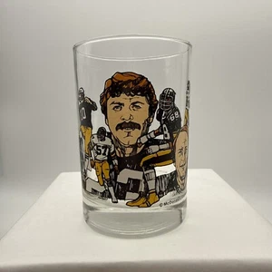 Vintage 1982 McDonalds Pittsburgh Steelers Rocks Glass 50th Season 3rd in Series - Picture 1 of 6