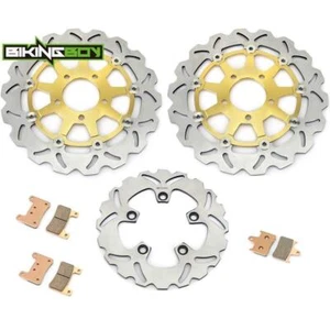 Front Rear Brake Rotors Pads For Suzuki GSXR 600 750 2004 2005 GSXR1000 03 04 - Foto 1 di 14