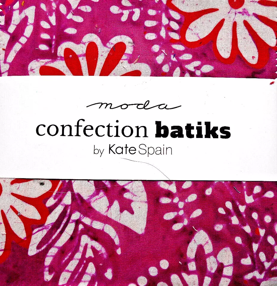 MODA "CONFECTION BATIKS" BY KATE SPAIN FOR MODA 42-5 INCH SQS CHARM PACK  BTCP - Image 1 of 1