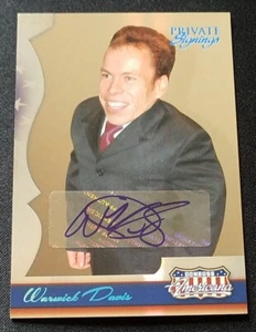 Warwick Davis 2007 Donruss Americana Private Signings Auto Autograph 119/250 - Picture 1 of 2