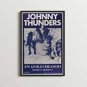 Authentique Rétro Poster - Johnny Thunders - In Cold Blood - 1983 - Bild 1 von 3