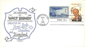 1355 6c Walt Disney, Artopages cachet in blue and black [31636] - Picture 1 of 1