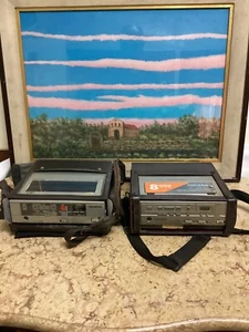 VINTAGE LOT OF 2 VHS PORTABLE RECORDER. OLYMPUS VC-101E AND PANASONIC PV 5000 - Picture 1 of 8