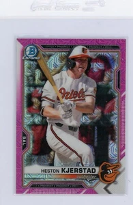 2021 Bowman Chrome Baseball HESTON KJERSTAD Pink Mojo /199 #BCP-138 - Picture 1 of 3