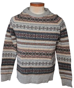 J Crew Mercantile Rundhals Pullover Herren M Fair Isle Wolle Opa Academia Preppy - Bild 1 von 14